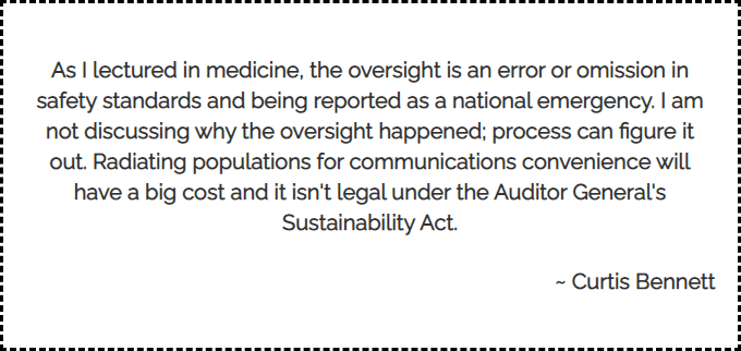 Safety Code 6 Oversight Recommendations of Standing Committee on Health