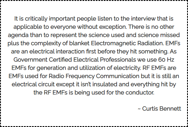 Adjunct Professor Curtis Bennett Interviewed By Interoccupy Group and EMF Harm International