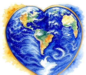 heart global map