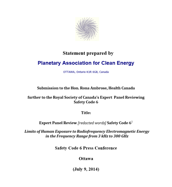 Limits of Human Exposure to Radiofrequency Electromagnetic Energy