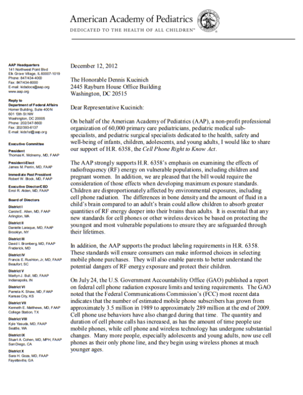 2012 12 12 American Academy of Pediatrics, p1