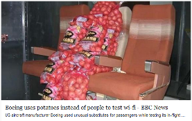 Boeing Engineers Use Potatoes For Wi-Fi Safety on Airplanes?? 