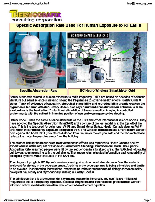 Test model for wireless exposure