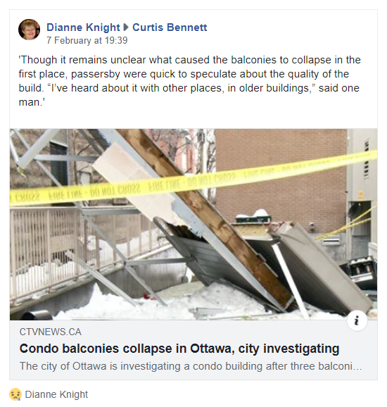 Condo balconies collapse in Ottawa, city investigating
