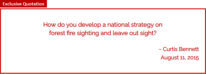 Forest Fires and National Strategies