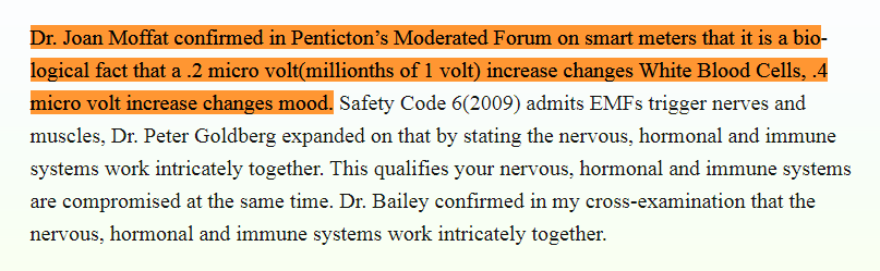 a .2 micro volt(millionths of 1 volt) increase changes White Blood Cells