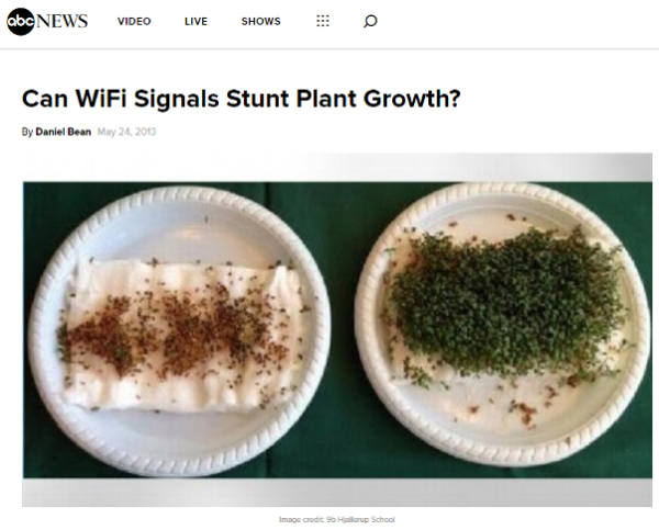 ABC News | Can WiFi Signals Stunt Plant Growth?
