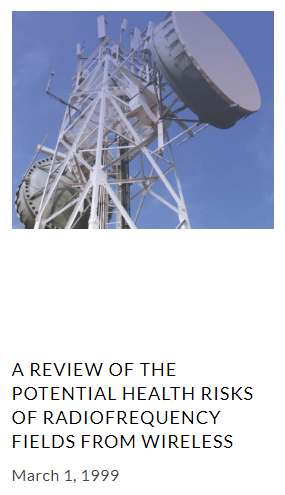 “A Review of the Potential Health Risks of Radiofrequency Fields from Wireless Telecommunication Devices.”