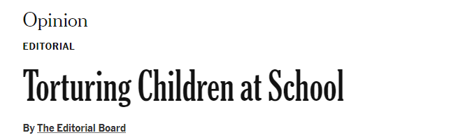 Torturing Children at School