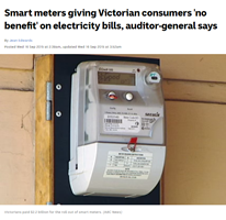 Smart meters giving Victorian consumers 'no benefit' on electricity bills, auditor-general says