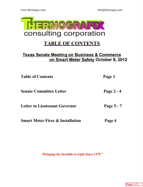 Texas Senate Committee Meeting on Smart Meters p1