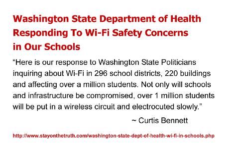  Washington State Department of Health Responding To Wi-Fi Safety Concerns in Our Schools