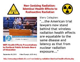 Non-Ionizing Radiation: Identical Health Effects to Radioactive Radiation 