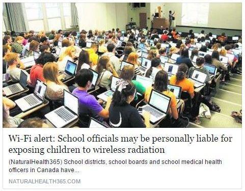 Wi-Fi alert: School officials may be personally liable for exposing children to wireless radiation