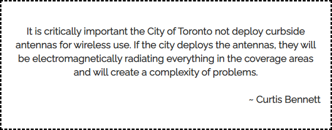  City of Toronto Re: City Wide Curbside Antennas