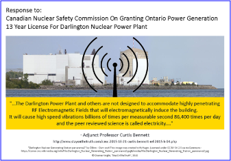 NUCLEAR FAILURE WITHIN BORDERS: Darlington NOT compliant with Building Code Rule 4.1.3.6. Vibration