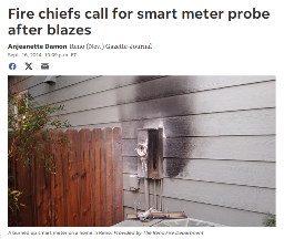 Fire chiefs call for smart meter probe after blazes